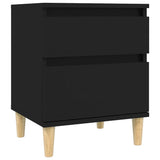 NNEVL Bedside Cabinet Black 40x35x50 cm