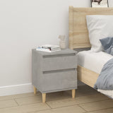 NNEVL Bedside Cabinets 2 pcs Concrete Grey 40x35x50 cm