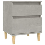 NNEVL Bedside Cabinets 2 pcs Concrete Grey 40x35x50 cm