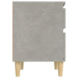 NNEVL Bedside Cabinets 2 pcs Concrete Grey 40x35x50 cm