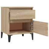 NNEVL Bedside Cabinets 2 pcs Sonoma Oak 40x35x50 cm