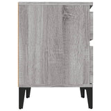 NNEVL Bedside Cabinet Grey Sonoma 40x35x50 cm