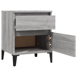 NNEVL Bedside Cabinet Grey Sonoma 40x35x50 cm