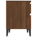 NNEVL Bedside Cabinet Brown Oak 40x35x50 cm