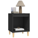 NNEVL Bedside Cabinets 2 pcs Black 40x35x50 cm