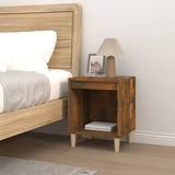 NNEVL Bedside Cabinet Smoked Oak 40x35x50 cm