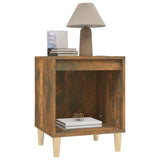 NNEVL Bedside Cabinet Smoked Oak 40x35x50 cm