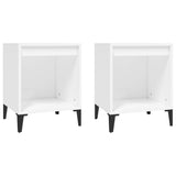 NNEVL Bedside Cabinets 2 pcs White 40x35x50 cm