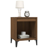 NNEVL Bedside Cabinets 2 pcs Brown Oak 40x35x50 cm