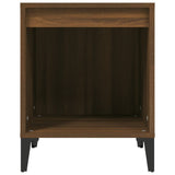 NNEVL Bedside Cabinets 2 pcs Brown Oak 40x35x50 cm