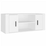 NNEVL TV Cabinet White 100x35x40 cm Engineered Wood