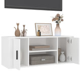 NNEVL TV Cabinet White 100x35x40 cm Engineered Wood