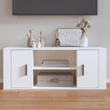 NNEVL TV Cabinet White 100x35x40 cm Engineered Wood