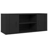 NNEVL TV Cabinet Black 100x35x40 cm Engineered Wood