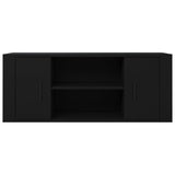 NNEVL TV Cabinet Black 100x35x40 cm Engineered Wood