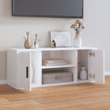 NNEVL TV Cabinet High Gloss White 100x35x40 cm Engineered Wood