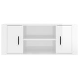 NNEVL TV Cabinet High Gloss White 100x35x40 cm Engineered Wood