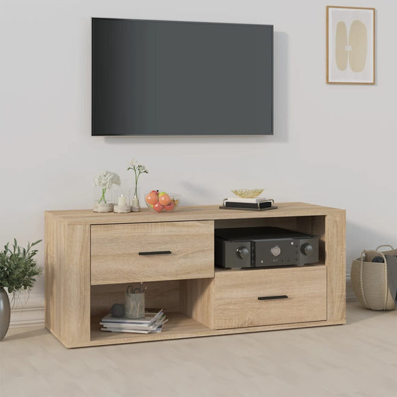 NNEVL TV Cabinet Sonoma Oak 100x35x40 cm Engineered Wood