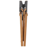 NNEVL Director's Chairs 2 pcs Solid Wood Teak Grey