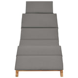 NNEVL Sun Loungers 2 pcs with Cushions Solid Wood Teak
