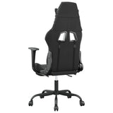 NNEVL Gaming Chair with Footrest Black and Camouflage Faux Leather