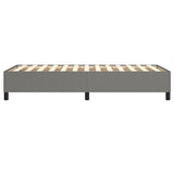 NNEVL Box Spring Bed Frame Dark Grey 107x203 cm King Single Fabric