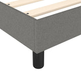NNEVL Box Spring Bed Frame Dark Grey 107x203 cm King Single Fabric