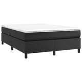 NNEVL Box Spring Bed Frame Black 152x203 cm Queen Faux Leather