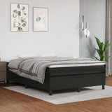 NNEVL Box Spring Bed Frame Black 152x203 cm Queen Faux Leather