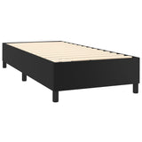 NNEVL Box Spring Bed Frame Black 107x203 cm King Single Faux Leather