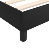 NNEVL Box Spring Bed Frame Black 107x203 cm King Single Faux Leather
