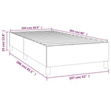 NNEVL Box Spring Bed Frame Black 107x203 cm King Single Faux Leather