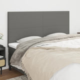 NNEVL Headboards 4 pcs Dark Grey 80x5x78/88 cm Fabric