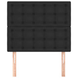 NNEVL Headboards 2 pcs Black 80x5x78/88 cm Faux Leather