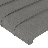 NNEVL Headboards 4 pcs Dark Grey 72x5x78/88 cm Fabric