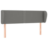 NNEVL Headboard with Ears Dark Grey 147x23x78/88 cm Fabric