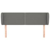 NNEVL Headboard with Ears Dark Grey 147x23x78/88 cm Fabric