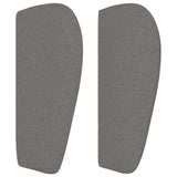 NNEVL Headboard with Ears Dark Grey 163x23x78/88 cm Fabric