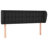 NNEVL Headboard with Ears Black 147x23x78/88 cm Faux Leather
