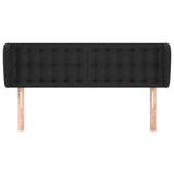 NNEVL Headboard with Ears Black 147x23x78/88 cm Faux Leather