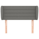 NNEVL Headboard with Ears Dark Grey 103x23x78/88 cm Fabric