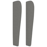 NNEVL Headboard with Ears Dark Grey 163x23x118/128 cm Fabric