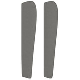 NNEVL Headboard with Ears Dark Grey 83x23x118/128 cm Fabric