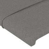NNEVL Headboard with Ears Dark Grey 83x23x118/128 cm Fabric