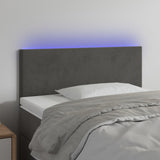 NNEVL LED Headboard Dark Grey 100x5x78/88 cm Velvet