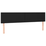 NNEVL LED Headboard Black 160x5x78/88 cm Faux Leather