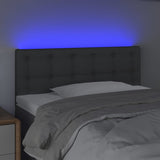 NNEVL LED Headboard Dark Grey 100x5x78/88 cm Fabric