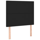 NNEVL LED Headboard Black 80x5x118/128 cm Faux Leather