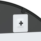 NNEVL Wall Mirror Black 80x120 cm Arch Iron