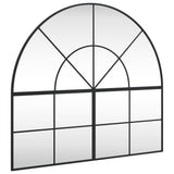 NNEVL Wall Mirror Black 100x90 cm Arch Iron
